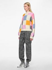 Pieces Sweter w kolorze kremowym rozmiar: S. Brązowe swetry Pieces, s, bez wzorów, z wełny, bez ramiączek. Za 110.04 zł.