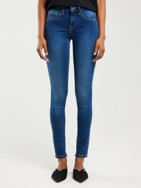 Jeansy damskie super skinny niebieskie Destiny 358. Niebieskie jeansy BIG STAR, l, bez wzorów, z jeansu, klasyczne, z podwyższonym stanem. W wyprzedaży za 229.99 zł.