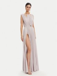 Elisabetta Franchi Sukienka wieczorowa AB-R21-52E2 Fioletowy Regular Fit. Fioletowe sukienki Elisabetta Franchi, bez wzorów, z wiskozy, wizytowe, bez kołnierzyka, bez ramiączek. Za 3,269.00 zł.