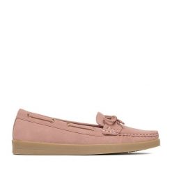 Mokasyny JENNY. Czerwone mokasyny Jenny, bez wzorów. Za 129.99 zł.