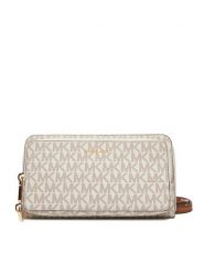 MICHAEL Michael Kors Torebka Jet Set 32F5GJ6C7B Beżowy. Brązowe listonoszki MICHAEL Michael Kors, bez wzorów, z materiału, bez dodatków. Za 539.99 zł.
