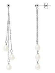 Pearline Srebrne kolczyki-wkrętki z perłami rozmiar: onesize. Białe kolczyki Pearline, z perłą, srebrne. Za 260.99 zł.
