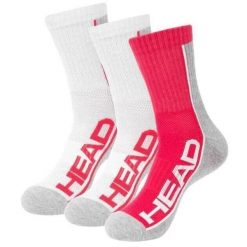 Krótkie skarpetki Head Performance Crew 3 pary, różowe, 35-38. Białe skarpetki Head, bez wzorów. Za 121.99 zł.