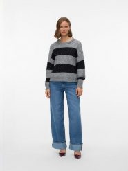 Vero Moda Sweter w kolorze szaro-czarnym rozmiar: XL. Czarne swetry Vero Moda, s, bez wzorów, z materiału, bez ramiączek. Za 114.95 zł.