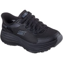 Buty sportowe damskie Skechers Zirrus. Czarne buty sportowe lifestyle Skechers, bez wzorów, sportowe, bez zapięcia. Za 490.00 zł.