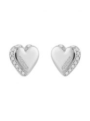 Guess Kolczyki JUBE06 092JW Srebrny. Szare kolczyki Guess, srebrne. Za 198.99 zł.