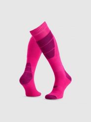 4F Skarpety narciarskie damskie - różowe 39-42. Czerwone skarpetki sportowe 4f, bez wzorów, narciarskie. Za 59.99 zł.