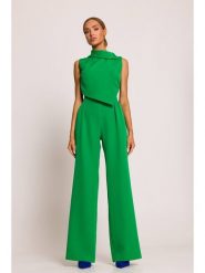 Made of emotion Kombinezon w kolorze zielonym rozmiar: M. Zielone kombinezony Made Of Emotion, m, bez wzorów, bez kołnierzyka, bez ramiączek. Za 243.27 zł.