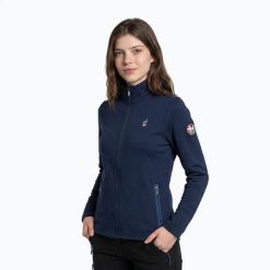 Bluza polarowa damska Aulp Debby. Niebieskie bluzy z kapturem Aulp, s, bez wzorów, z elastanu, bez kaptura, trekkingowe. Za 139.99 zł.