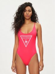 Guess Strój kąpielowy E4GJ48 MC044 Różowy. Czerwone stroje jednoczęściowe Guess, z aplikacjami, z syntetyku. Za 209.99 zł.