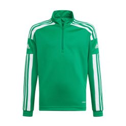 Bluza piłkarska dla dzieci adidas Squadra 21 Training Top Youth. Białe topy adidas, bez wzorów, sportowe, bez kołnierzyka, bez ramiączek. Za 108.99 zł.