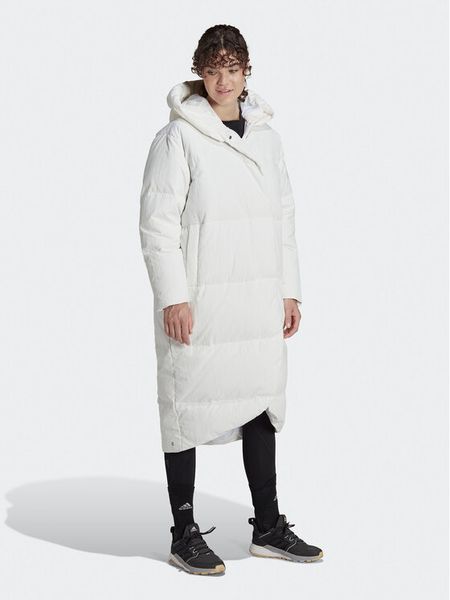 Adidas Kurtka puchowa Big Baffle Down Coat HN9939 Biały Loose Fit. Białe kurtki adidas, m, bez wzorów, z puchu, bez kaptura. Za 1,599.00 zł.