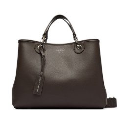Torebka Emporio Armani. Brązowe torebki klasyczne Emporio Armani, bez wzorów, klasyczne, bez dodatków. Za 1,389.00 zł.