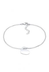 Elli Damskie serce z wycięciem Love w srebrze próby 925 Sterling Silver Bransoletki 1 ct. Szare bransoletki Elli, srebrne. Za 283.99 zł.