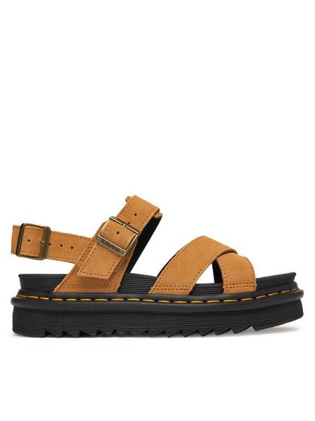 Dr. Martens Sandały Voss II DM40930200 Pomarańczowy. Brązowe sandały Dr Martens, bez wzorów, bez obcasa, na płaskiej podeszwie, bez zapięcia. Za 699.99 zł.