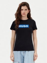 HUGO T-Shirt Classic 50510772 Czarny Regular Fit. Czarne t-shirty Hugo, m, bez wzorów, z bawełny, bez kołnierzyka, bez ramiączek. Za 149.99 zł.
