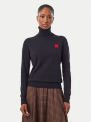 MAX&Co. Golf Quadro 2626366023200 Granatowy Regular Fit. Niebieskie swetry MAX&Co., l, bez wzorów, bez ramiączek. Za 794.99 zł.
