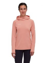 Mammut Bluza funkcyjna "Selun FL" w kolorze pomarańczowym rozmiar: XS. Pomarańczowe bluzy z kapturem Mammut, xs, bez wzorów, z materiału, bez kaptura, outdoorowe. Za 234.95 zł.