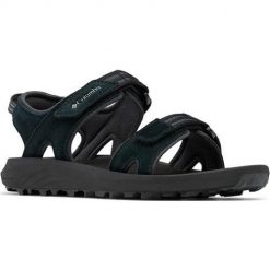 Buty do chodzenia damskie Columbia Trailstorm Hiker 2 Strap. Czarne trekkingi Columbia, bez wzorów, z materiału, bez zapięcia, trekkingowe. Za 306.99 zł.