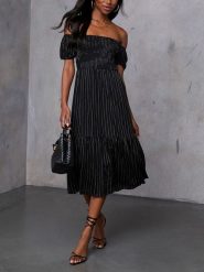 LA Angels Sukienka w kolorze czarnym rozmiar: S. Czarne sukienki LA Angels, s, bez wzorów, z wiskozy, bez kołnierzyka, bez ramiączek, midi. Za 173.99 zł.