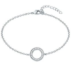 Rafaela Donata Bransoletka z kryształkami Swarovsk srebro wysokiej próby zdobiony kryształkami Swarovski® srebrny Bransoletki 1 ct Damski. Szare bransoletki Rafaela Donata, srebrne. Za 419.99 zł.