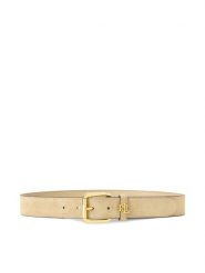 LAUREN RALPH LAUREN Pasek 412980805003 Écru. Białe paski Lauren Ralph Lauren, bez wzorów, ze skóry. Za 479.99 zł.