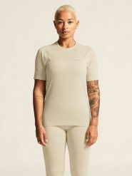 Craft Koszulka funkcyjna "Active Comfort" w kolorze beżowym rozmiar: S. Brązowe t-shirty sportowe Craft, s, bez wzorów, z materiału, bez ramiączek, outdoorowe. Za 82.95 zł.