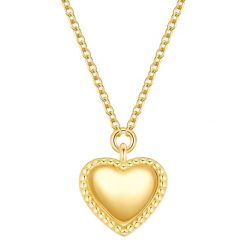 Glanzstücke München Łańcuszek Serce z Srebro wysokiej próby w Żółte złoto Naszyjniki 1 ct Damski. Żółte naszyjniki Glanzstücke München, z materiału, pozłacane. Za 149.99 zł.