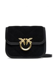 PINKO Torebka Love Box Bag Fl Mini AI 25-26 PLTT 104297 A2JH Czarny. Czarne listonoszki Pinko, bez wzorów, ze skóry, bez dodatków. Za 1,559.00 zł.