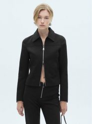 Mango Kurtka przejściowa Julieta 77095657 Czarny Regular Fit. Czarne kurtki Mango, m, bez wzorów, z syntetyku, bez kaptura. Za 89.99 zł.