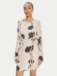 TWINSET Sukienka letnia 241TP2604 Écru Straight Fit. Sukienki Twinset, bez wzorów, z wiskozy, bez kołnierzyka, bez ramiączek. Za 1,249.00 zł.