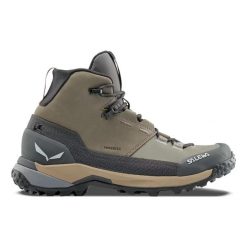Damskie buty trekkingowe Salewa Puez Leather Mid PTX. Brązowe buty trekkingowe Salewa, z materiału, bez zapięcia. Za 932.55 zł.