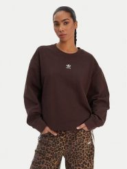 Adidas Bluza Essentials KD9120 Brązowy Oversize. Brązowe bluzy adidas, xl, bez wzorów, z bawełny, bez ramiączek, bez kaptura. Za 239.99 zł.