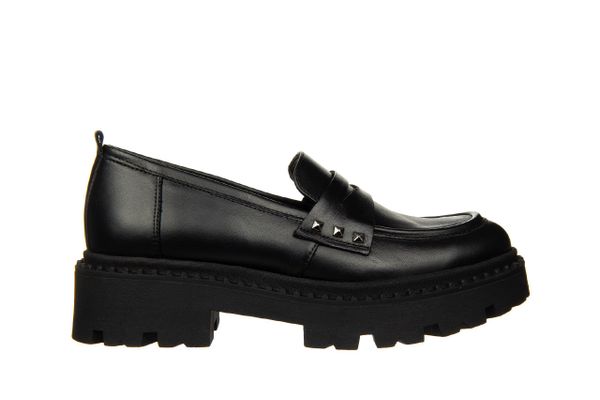 Mokasyny Bayla-159 4773 076-P Czarny Lico 159153, Skóra naturalna - 39. Czarne mokasyny Bayla, bez wzorów, ze skóry. W wyprzedaży za 314.10 zł.