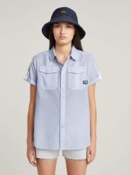 G-Star Koszula w kolorze błękitnym rozmiar: S. Niebieskie koszule G-Star, s, bez wzorów, z bawełny, retro, bez kołnierzyka, bez ramiączek. Za 152.99 zł.