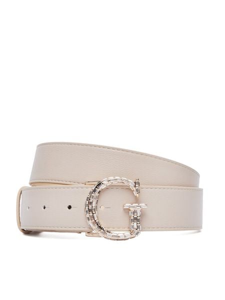 Guess Pasek Damski BW9496 P6435 Beżowy jasny. Brązowe paski Guess, z aplikacjami, ze skóry. Za 284.99 zł.