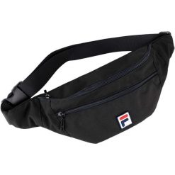 Torebka nerka Fila Bissau Coated Canvas Double Zipper Waist Bag pojemność 8 L. Czarne nerki i saszetki Fila, bez wzorów, z bawełny, sportowe, bez dodatków. Za 79.99 zł.