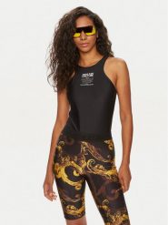 Versace Jeans Couture Body 76HAM231 Czarny Slim Fit. Czarne body i gorsety Versace Jeans Couture, bez wzorów, z jeansu, bez ramiączek. Za 409.99 zł.
