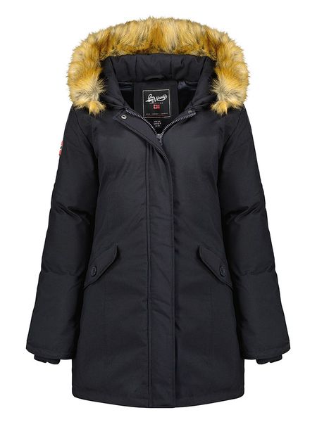 Geographical Norway Parka "Dinasty" w kolorze czarnym rozmiar: XXL. Czarne płaszcze Geographical Norway, xxl, bez wzorów, bez kaptura. Za 180.49 zł.