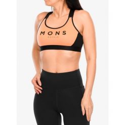 Stanik sportowy Mons Royale Stella X-Back Bra. Brązowe biustonosze sportowe Mons Royale, bez wzorów, na fitness i siłownię. Za 182.99 zł.