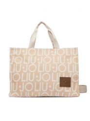 Liu Jo Torebka 2F6037 T2742 Beżowy. Brązowe shopper bag Liu Jo, bez wzorów, z materiału, bez dodatków. Za 469.99 zł.