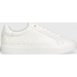 Calvin Klein sneakersy Vulc Lace Up kolor biały. Białe buty sportowe lifestyle Calvin Klein, bez wzorów, z gumy, sportowe, z okrągłym noskiem, bez zapięcia. W wyprzedaży za 383.99 zł.