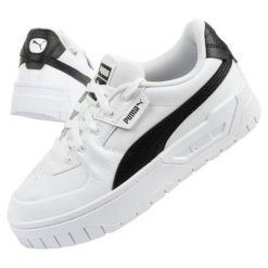 Buty Puma Cali Dream 383157 04 białe. Białe buty treningowe bez wzorów, ze skóry, bez zapięcia. Za 328.84 zł.