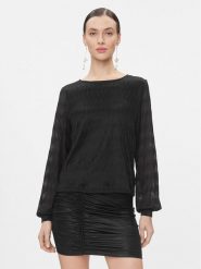 ONLY Bluzka 15310223 Czarny Regular Fit. Czarne bluzki ONLY, s, bez wzorów, z syntetyku, bez kołnierzyka, bez ramiączek. Za 79.99 zł.