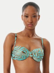 Selmark Góra od bikini BN716 Turkusowy. Niebieskie bikini Selmark, bez wzorów, z syntetyku. Za 379.99 zł.