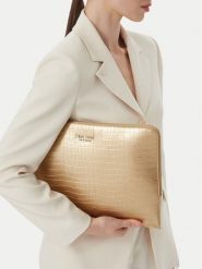 Nine West Aktówka CEO-OFFICE ELEGANCE-LDA9838 Złoty. Żółte aktówki Nine West, bez wzorów, ze skóry. Za 99.99 zł.