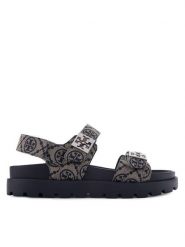 Tory Burch Sandały 184016 Granatowy. Niebieskie sandały Tory Burch, bez wzorów, z materiału, bez obcasa, na płaskiej podeszwie, bez zapięcia. Za 1,644.00 zł.