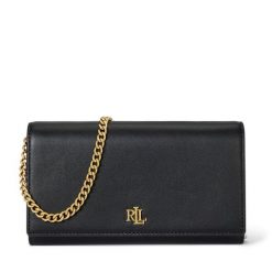 Torebka LAUREN RALPH LAUREN. Czarne kopertówki Lauren Ralph Lauren, bez wzorów, bez dodatków. Za 949.99 zł.