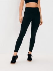 Legginsy GYM HARD - czarny. Czarne legginsy Sinsay, bez wzorów. Za 39.99 zł.