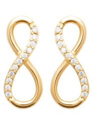 L'Atélier Précieux Pozłacane kolczyki-wkrętki z cyrkoniami rozmiar: onesize. Żółte kolczyki l'Atelier precieux, z cyrkonią, pozłacane. Za 165.31 zł.